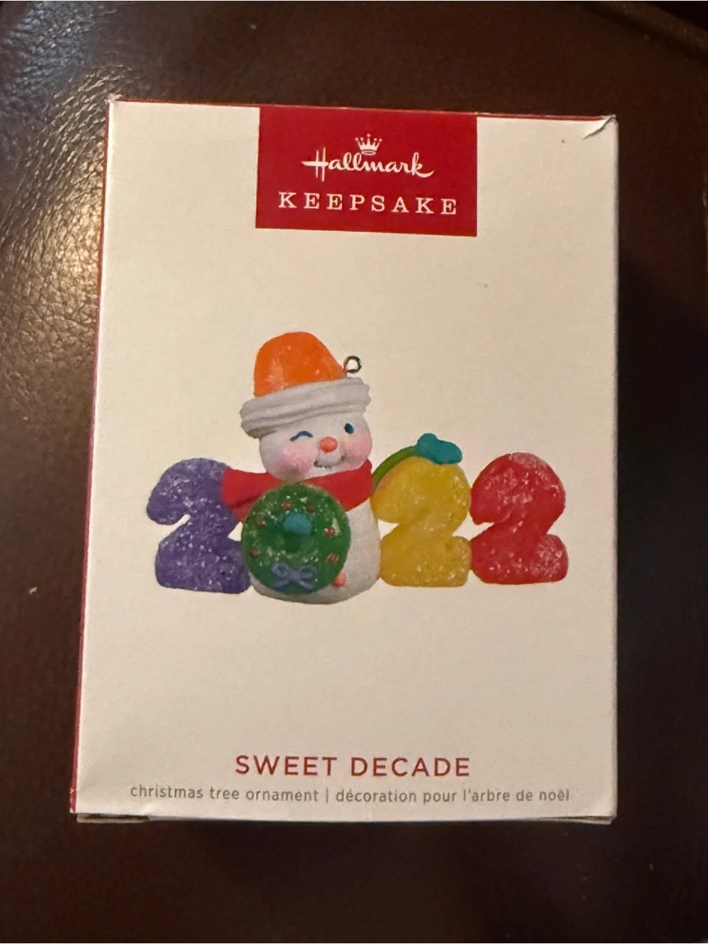 Hallmark Keepsake Ornament Gumdrop 2022 ~ Sweet Decade Snowman (3rd in Series)
